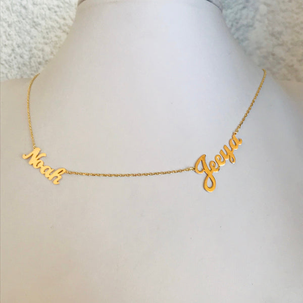 Duo names necklaces
