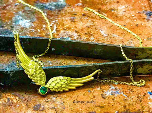 Angel wings necklace