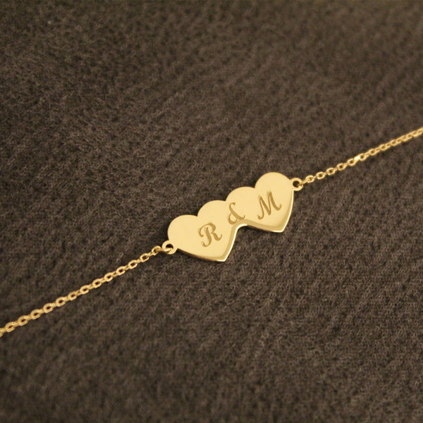 Double Heart Bracelet