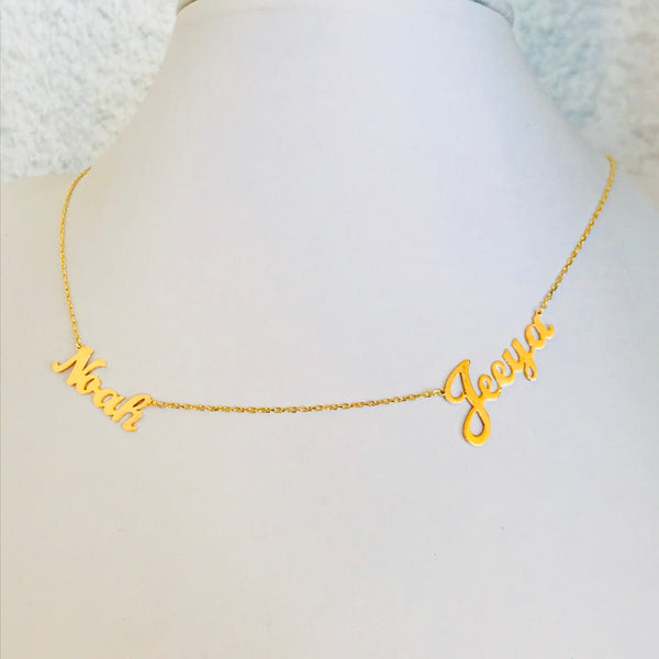 Duo names necklaces
