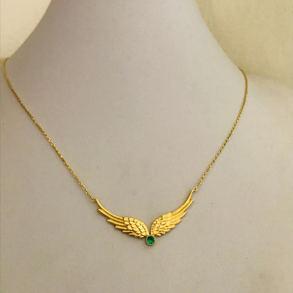 Angel wings necklace
