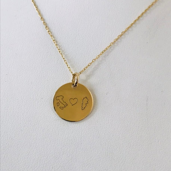 Personalised engraved pendant
