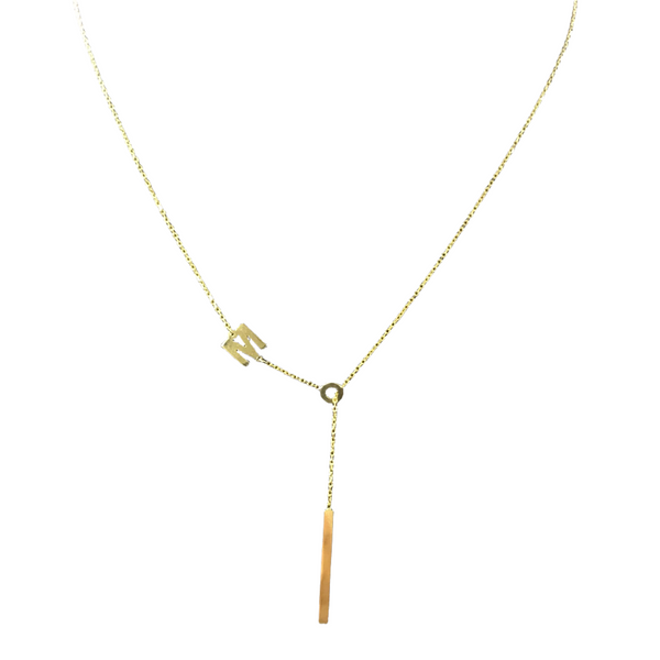 Initials with bar