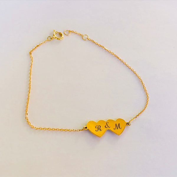 Double Heart Bracelet