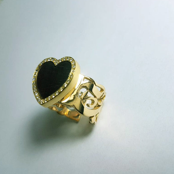 Heart Calligraphy Ring
