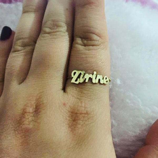 Letter chain ring