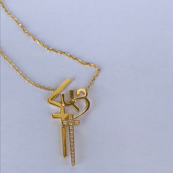 Armenian Calligraphy with Diamonds