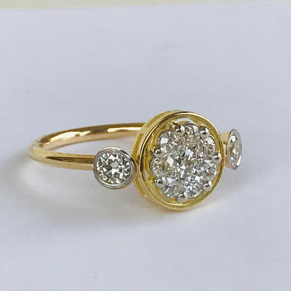 Circled Diamond Ring