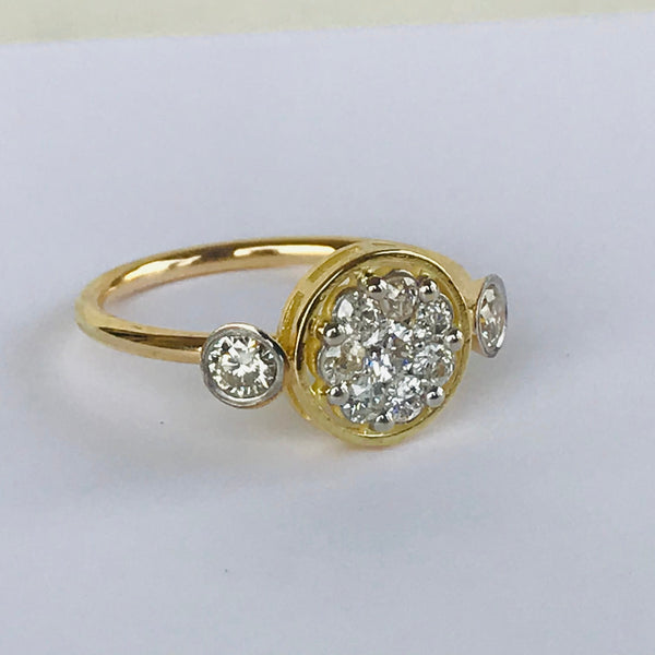 Circled Diamond Ring