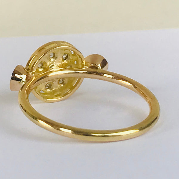 Circled Diamond Ring