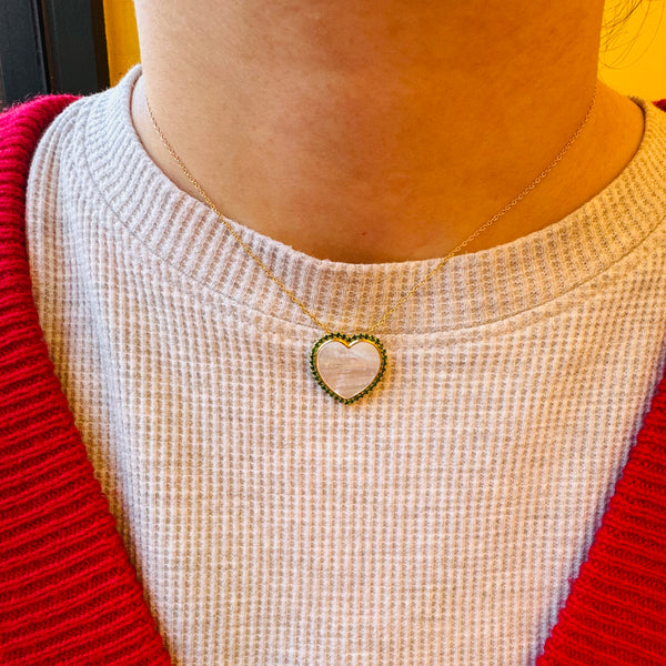 Green Heart Necklace