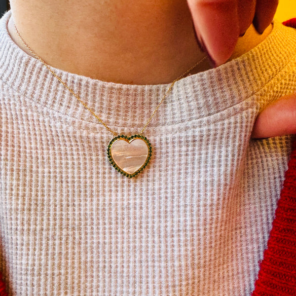 Green Heart Necklace