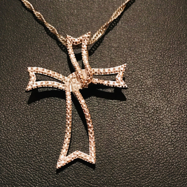 Twisted Cross pendant