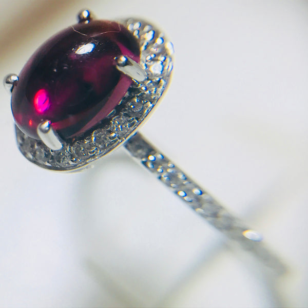 Ruby Cabochon Ring