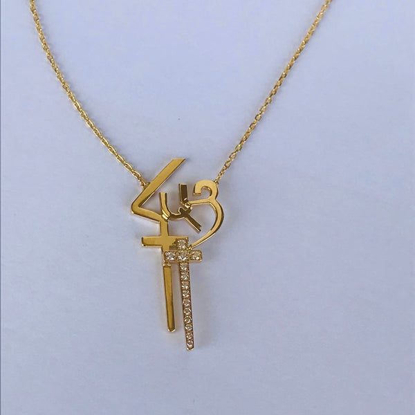 Armenian Calligraphy with Diamonds