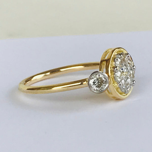 Circled Diamond Ring