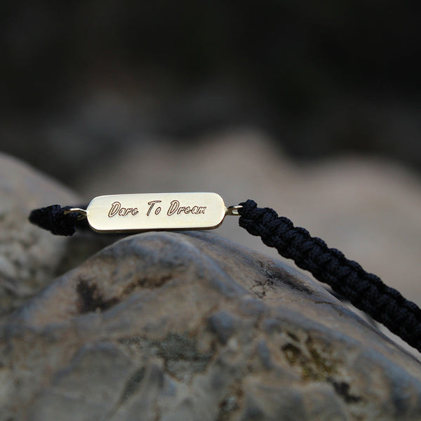 Curved Name Bar Bracelet