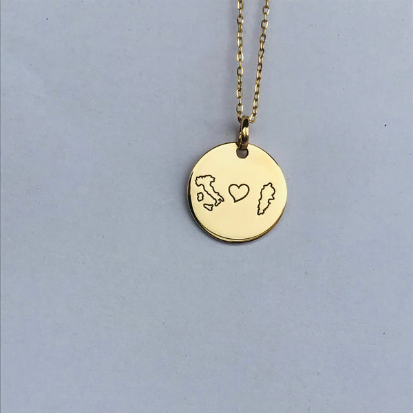 Personalised engraved pendant