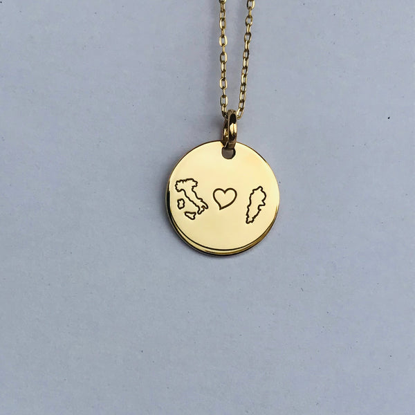 Personalised engraved pendant
