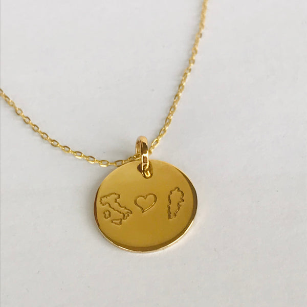 Personalised engraved pendant