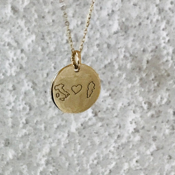 Personalised engraved pendant