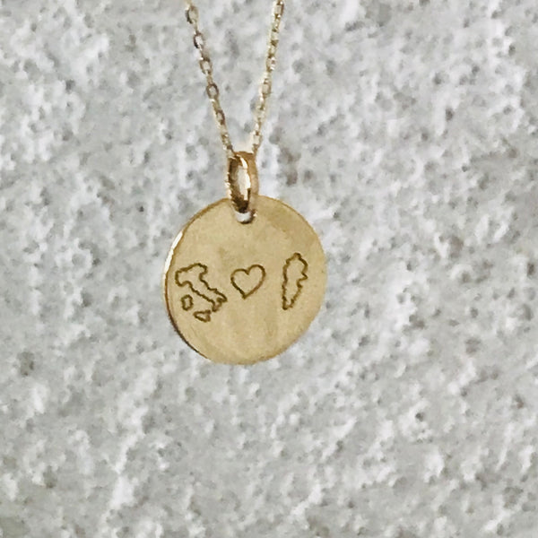 Personalised engraved pendant