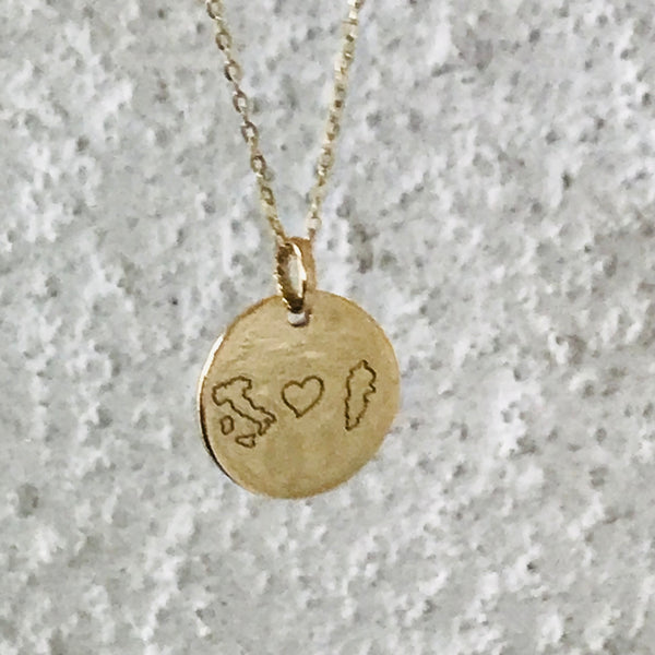 Personalised engraved pendant