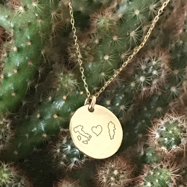 Personalised engraved pendant