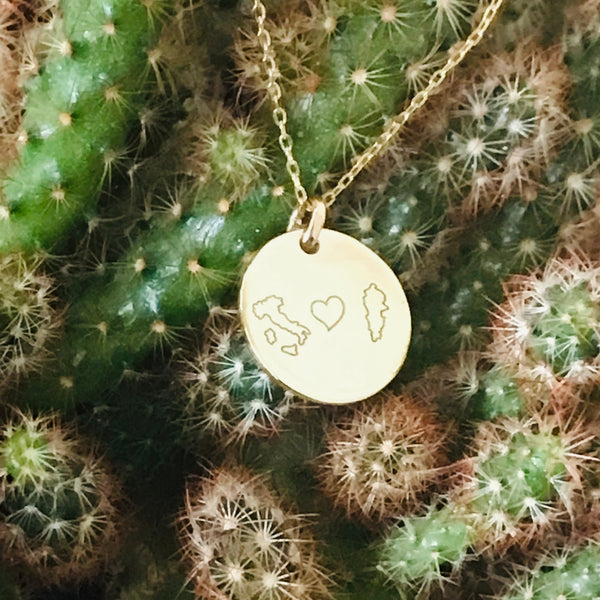 Personalised engraved pendant