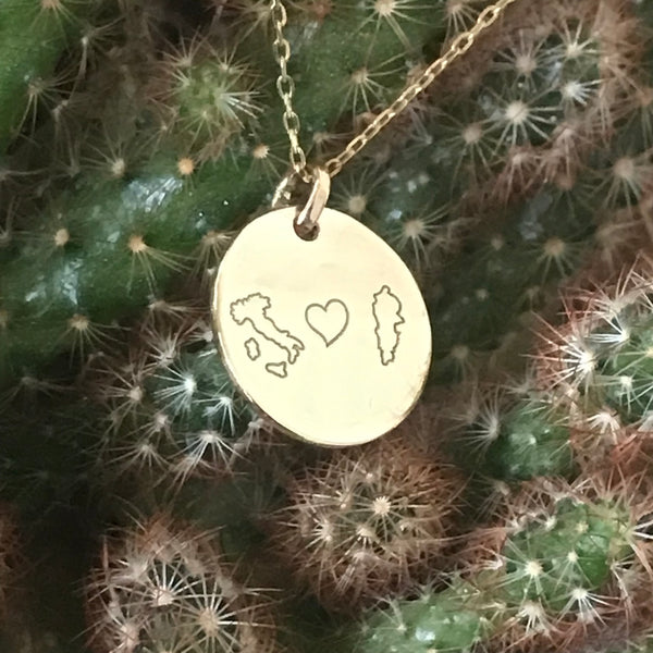 Personalised engraved pendant