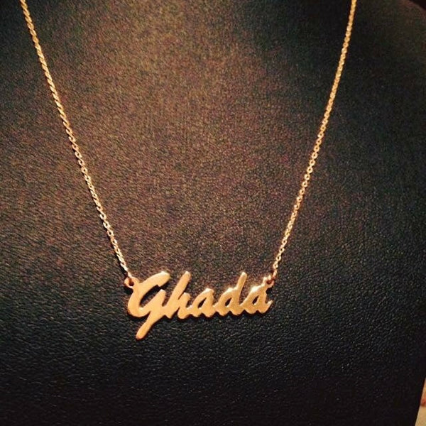 Personalised Arabic Calligraphy necklace and Classic names