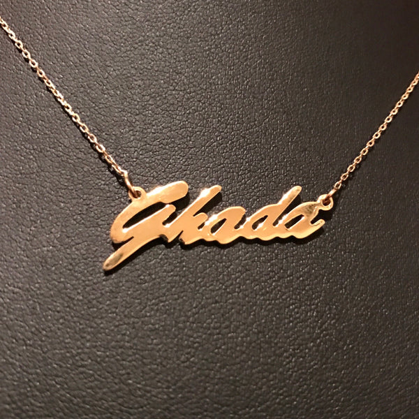 Personalised Arabic Calligraphy necklace and Classic names