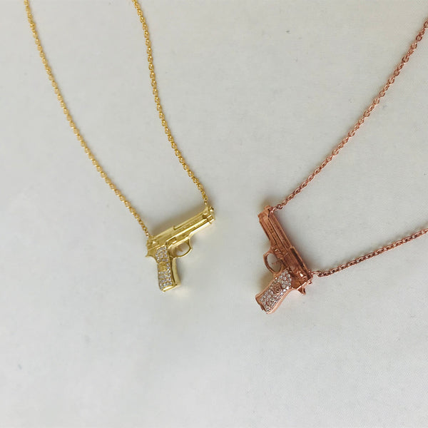 Gun-shaped necklace 8 larger  size