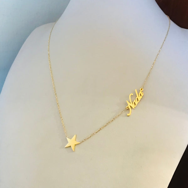 Name necklace with Star