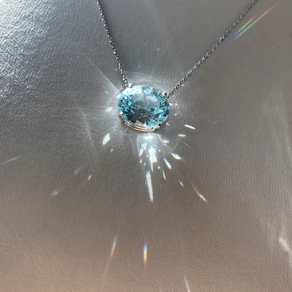 Aqua necklace