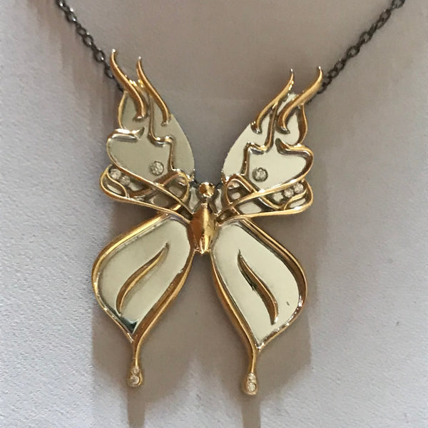 Golden Butterfly Necklace - Customised Piece