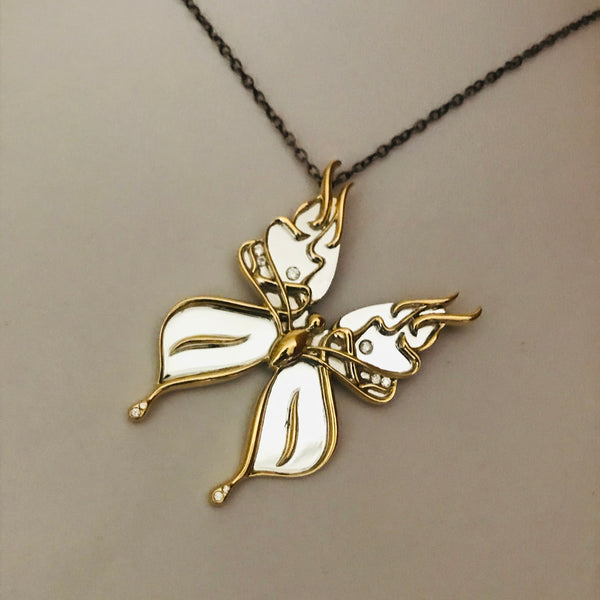 Golden Butterfly Necklace - Customised Piece