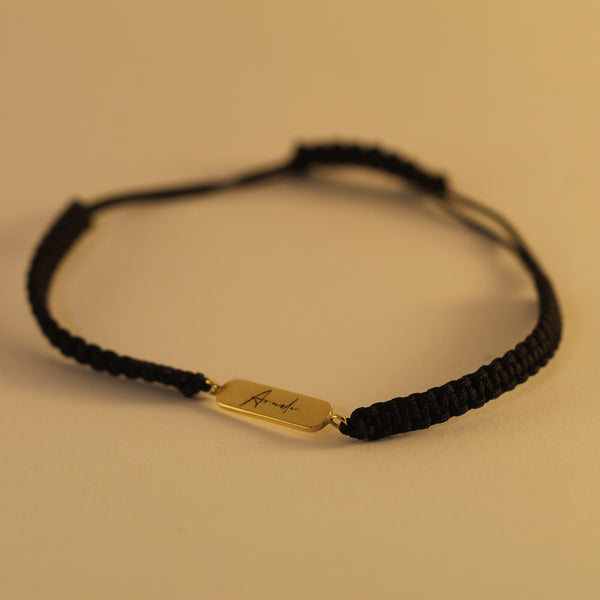 Curved Name Bar Bracelet