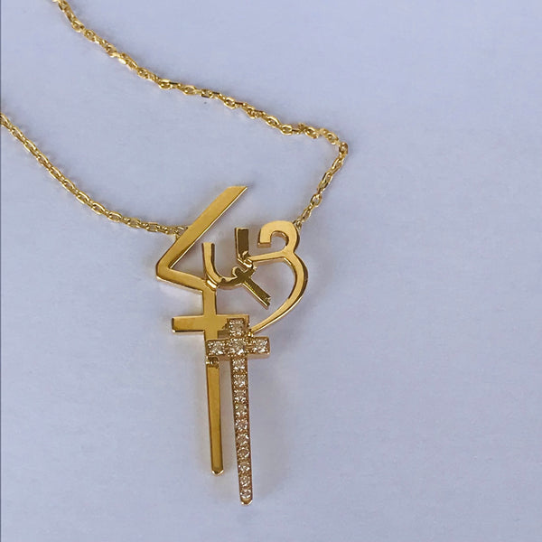 Armenian Calligraphy with Diamonds