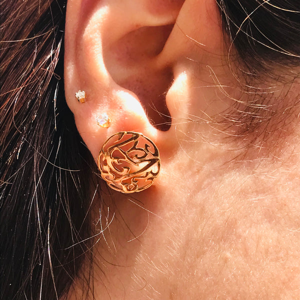 Custom Arabic Calligraphy Earrings