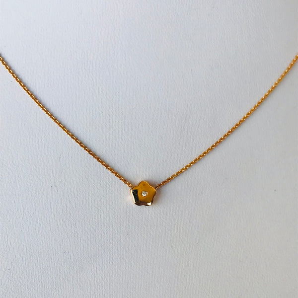 Flower with diamond