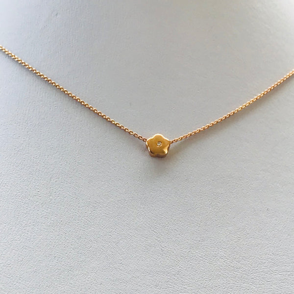 Flower with diamond