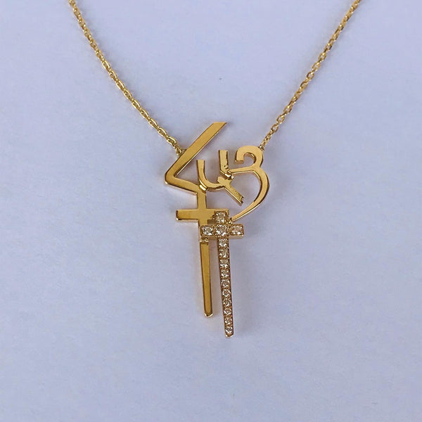 Armenian Calligraphy with Diamonds