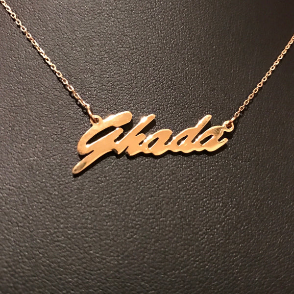 Personalised Arabic Calligraphy necklace and Classic names