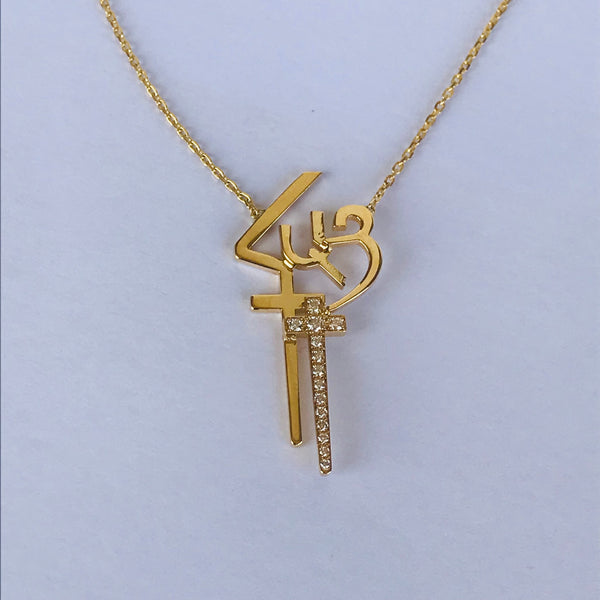 Armenian Calligraphy with Diamonds