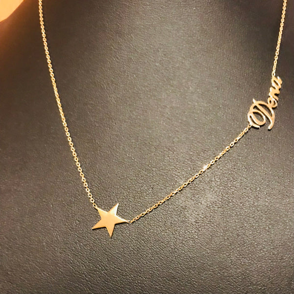 Name necklace with Star