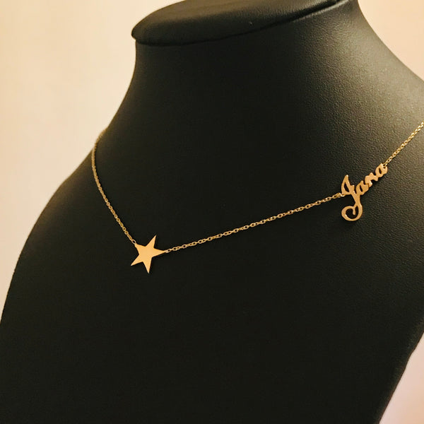 Name necklace with Star