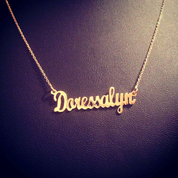 Personalised Arabic Calligraphy necklace and Classic names