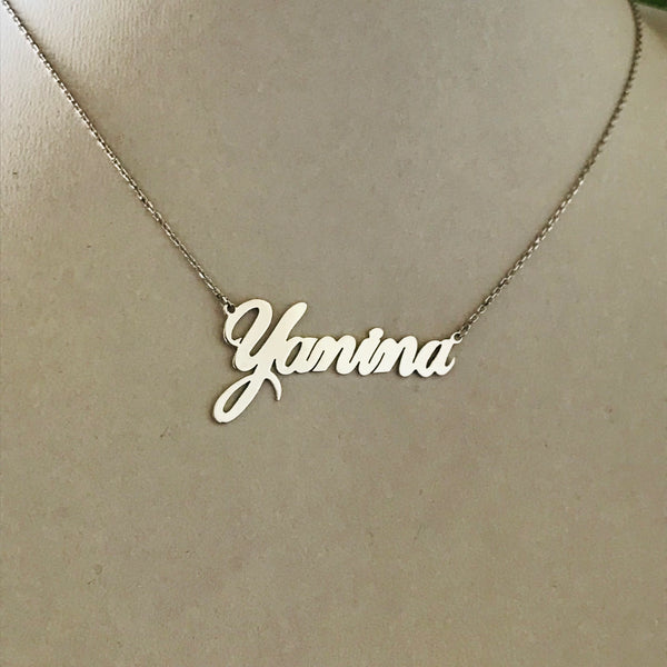 Personalised Arabic Calligraphy necklace and Classic names