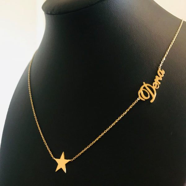 Name necklace with Star